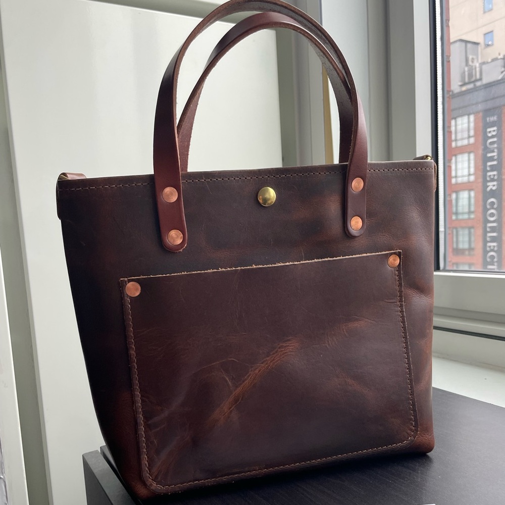 Kmm & Co Horween brown Dublin mini travel tote